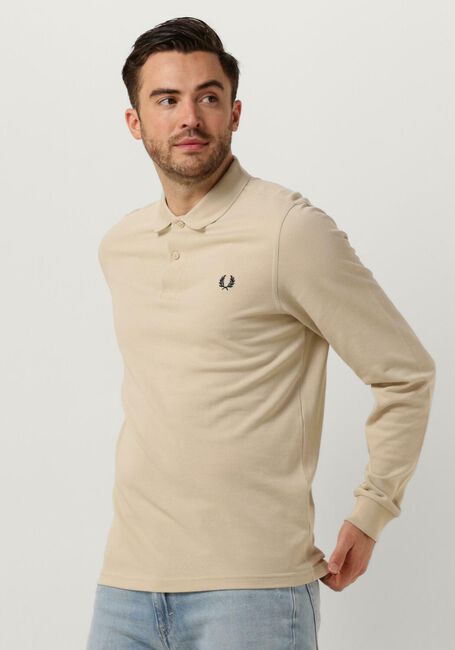 Sand FRED PERRY Polo-Shirt THE LONG SLEEVE FRED PERRY SHIRT - large