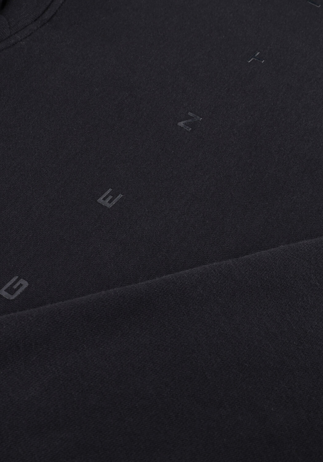 Schwarze GENTI Pullover BASIC LOGO HOODIE - large