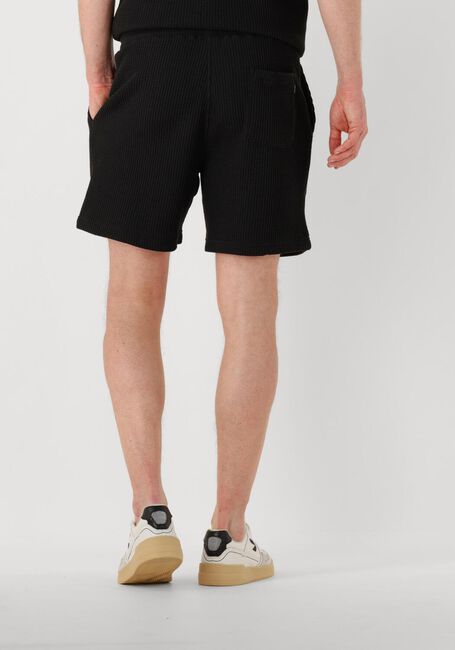 Schwarze SHIWI Kurze Hose MEN OSCAR WAFFLE STRUCTURE SHORTS - large
