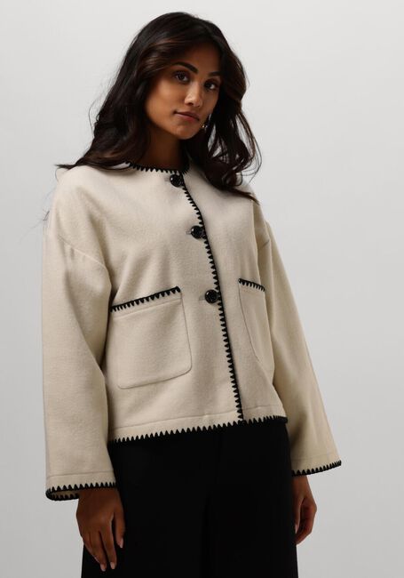 Ecru RUBY TUESDAY Jack ISAC JACKET WITH HAND EMBROIDERY - large
