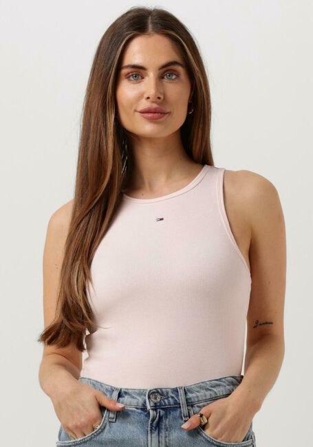 Hell-Pink TOMMY JEANS Top TJW ESSENTIAL RIB TANK - large