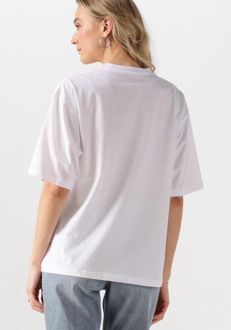Weiße CALVIN KLEIN T-shirt SS CKJ LOGO TEE - large