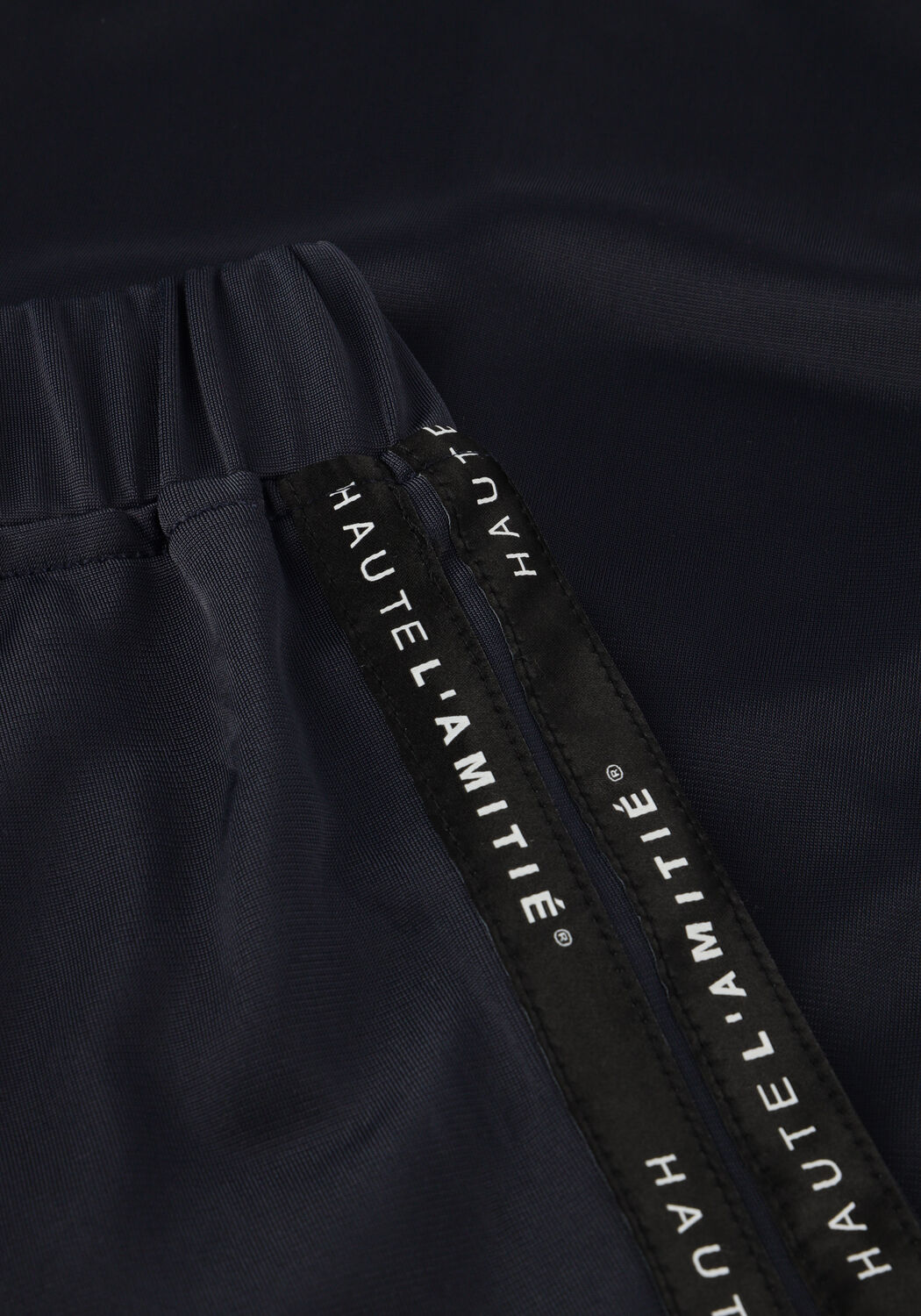 Dunkelblau HAUTE L'AMITI&Eacute; Weite Hose LOGO TAPE TRACK TALL PANT - large