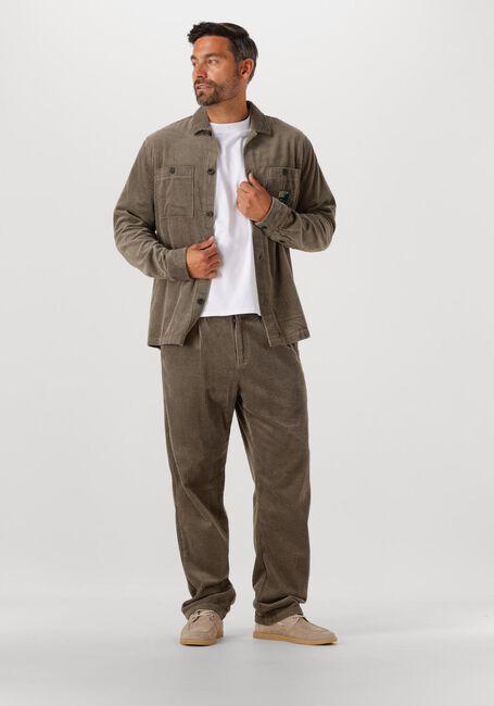 Grüne ANERKJENDT Chino AKJAN CORD PLEAT PANTS - large