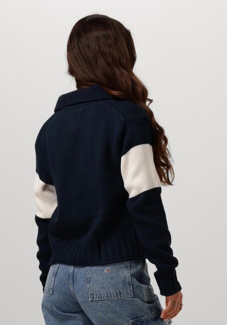 Blaue TOMMY JEANS Pullover TJW RWB FLAG RUGBY SWEATER - large