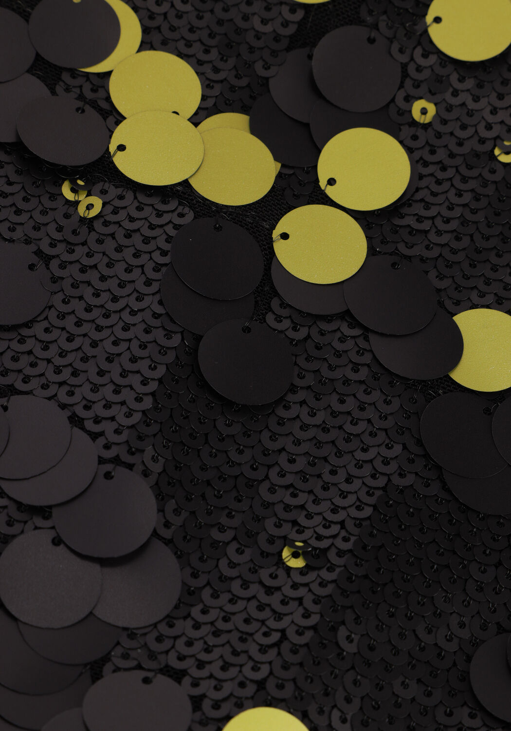 Schwarze COLOURFUL REBEL Minirock JILLY SEQUINS SKIRT - large