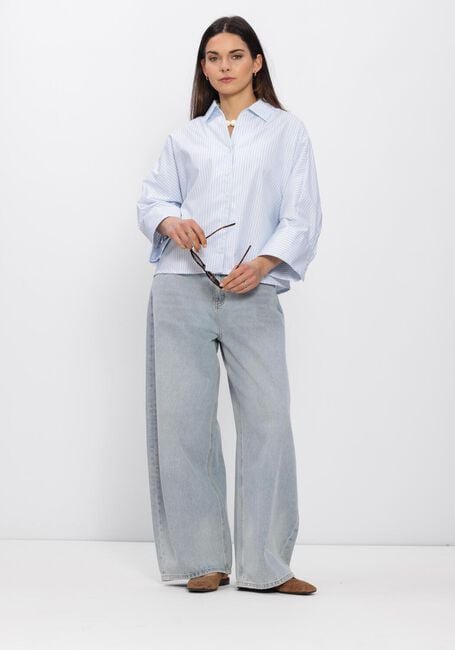 Blaue SELECTED WOMEN Blusen SLFESTER OVERSIZE 3/4 SHIRT - large