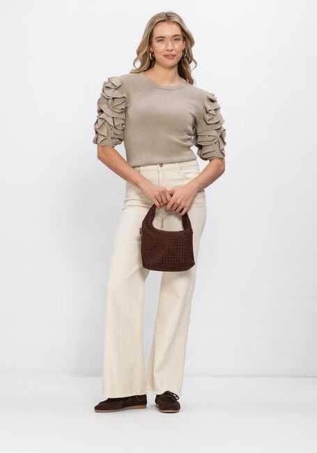 Beige OBJECT Pullover OBJDIANDRA KNIT 2/4 RE PULLOVER - large