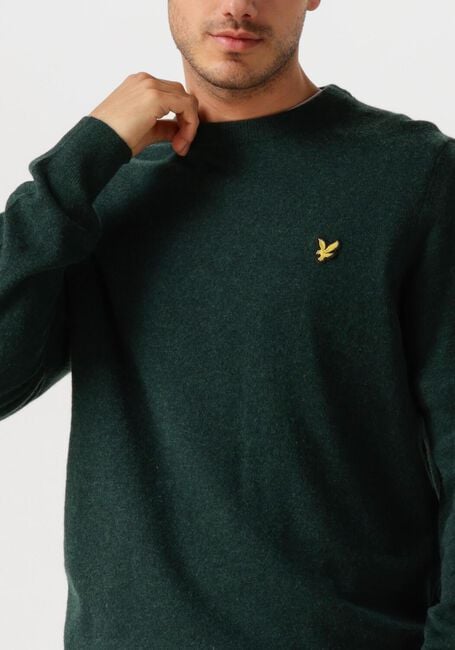 Grüne LYLE & SCOTT Pullover LAMBSWOOL BLEND CREW NECK JUMPER - large
