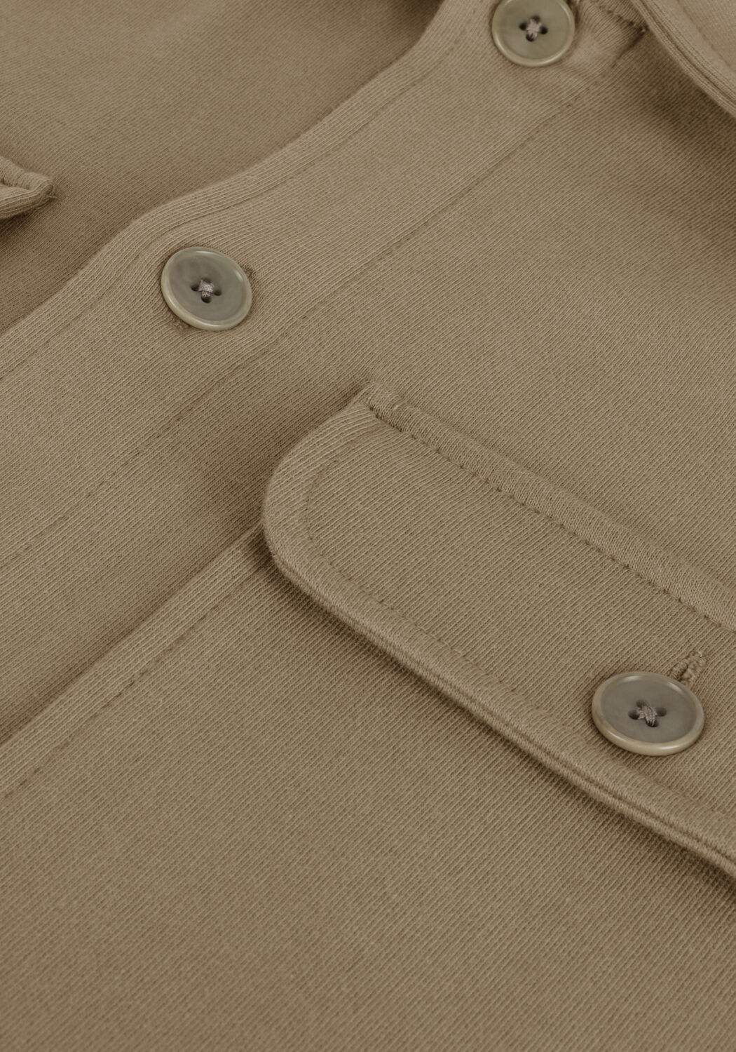 Olive SELECTED MEN Overshirt SLHFENLEY LS JERSEY OVERSHIRT - large