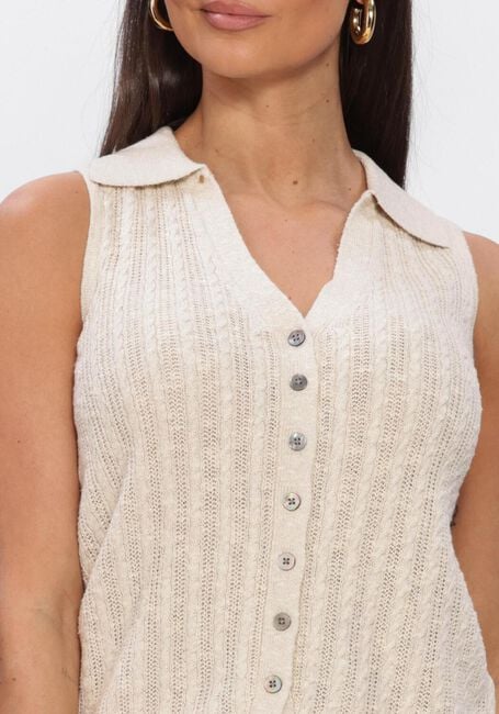 Ecru MOS MOSH Tops & T-shirts MMRINJA MARISOL LINE KNIT TOP - large