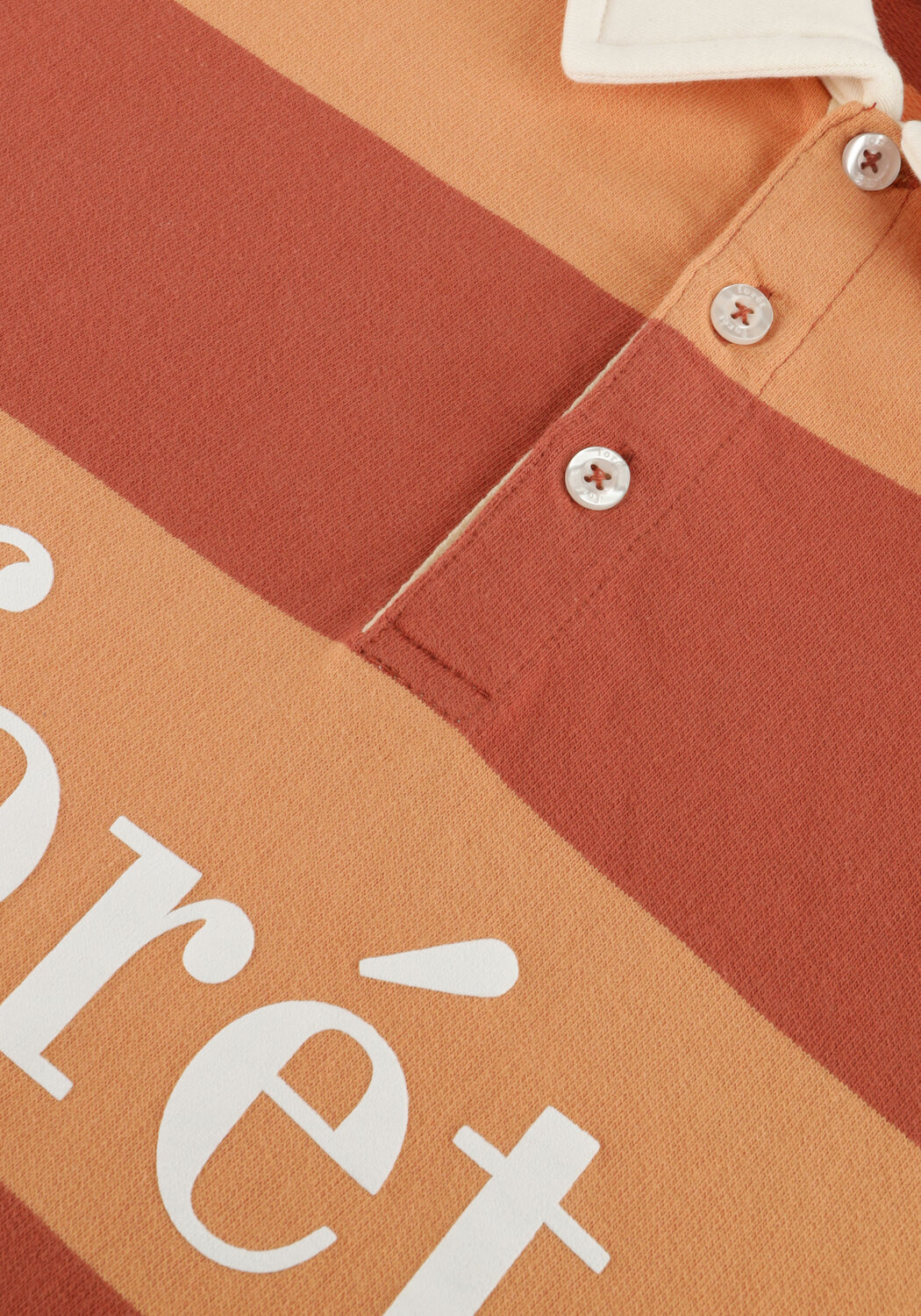 Orangene FOR&Eacute;T Pullover MATCH POLO SWEATSHIRT - large