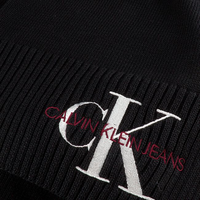 Schwarze CALVIN KLEIN Schal J BASIC WOMEN KNITTED SCARF Schwarze CALVIN KLEIN Schal J BASIC WOMEN KNITTED SCARF - large
