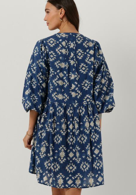 Blaue BY-BAR Minikleid BOWIE MADRAS DRESS - large