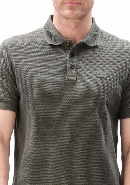 Gr&uuml;ne PME LEGEND Polo-Shirt POPCORN JERSEY - large