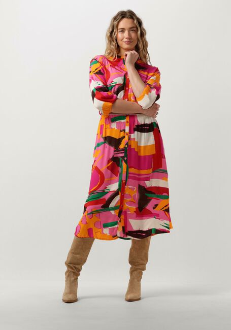 Mehrfarbige/Bunte POM AMSTERDAM Midikleid CAPE TOWN DRESS - large