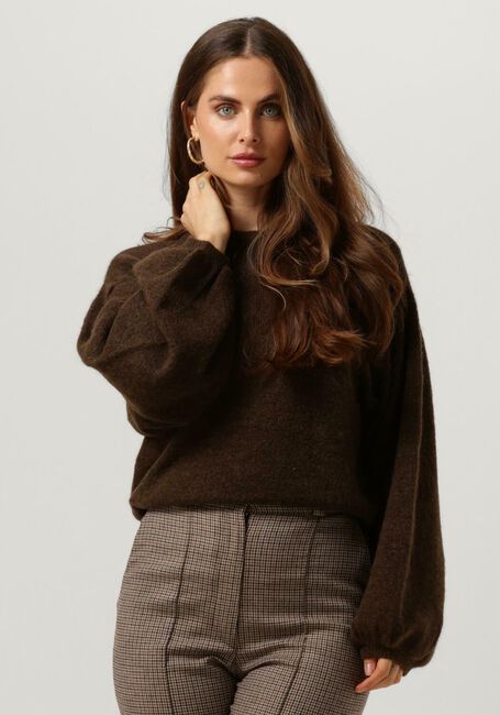 Braune MSCH COPENHAGEN Pullover MSCHLILLIAN HOPE BALLOON PULLOVER - large