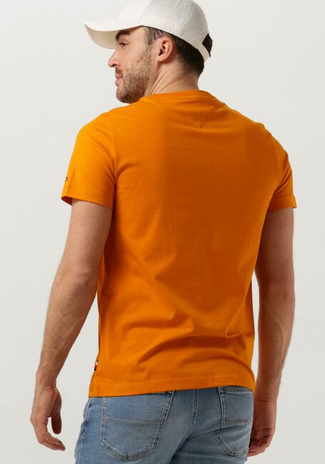 Orangene TOMMY HILFIGER T-shirt SMALL HILFIGER TEE - large