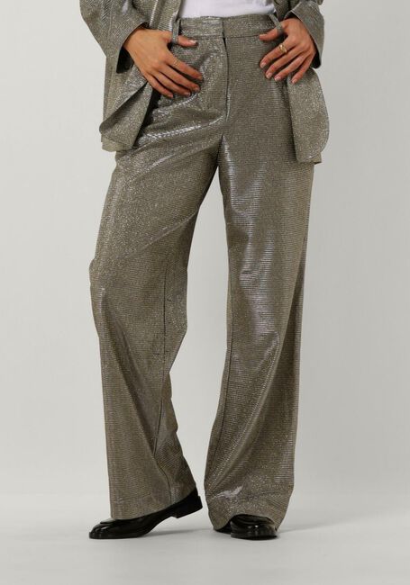 Goldfarbene Y.A.S. Hose YASSTYLES HW WIDE PANT - large