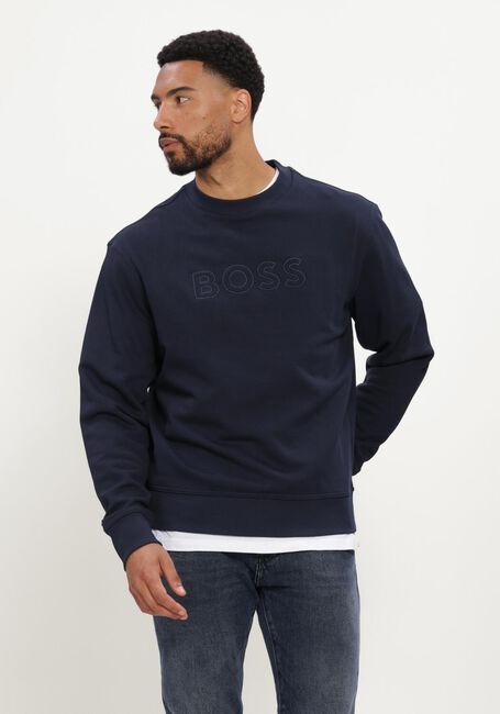 Dunkelblau BOSS ORANGE Pullover WE_LOGO - large