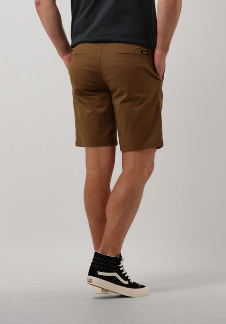 Camelfarbene CALVIN KLEIN Kurze Hose MODERN TWILL SLIM SHORT BELT - large