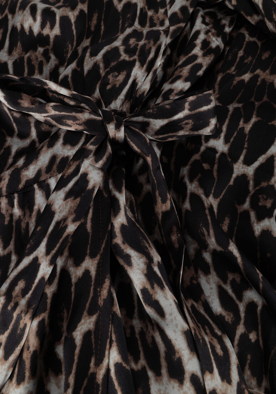 Braune CO'COUTURE Midikleid LEO LEO WRAP DRESS - large