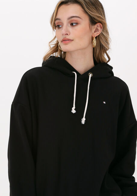 Schwarze CHAMPION Pullover HOODED SWEATSHIRT DMS PLAIN - large