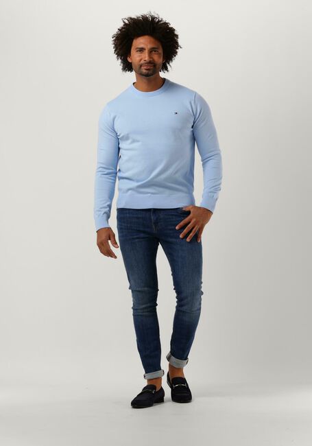 Hellblau TOMMY HILFIGER Pullover 1985 CREW NECK SWEATER - large