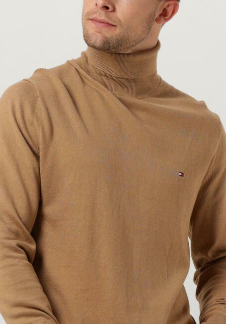 Braune TOMMY HILFIGER Rollkragenpullover PIMA ORG CTN CASHMERE ROLL NECK - large