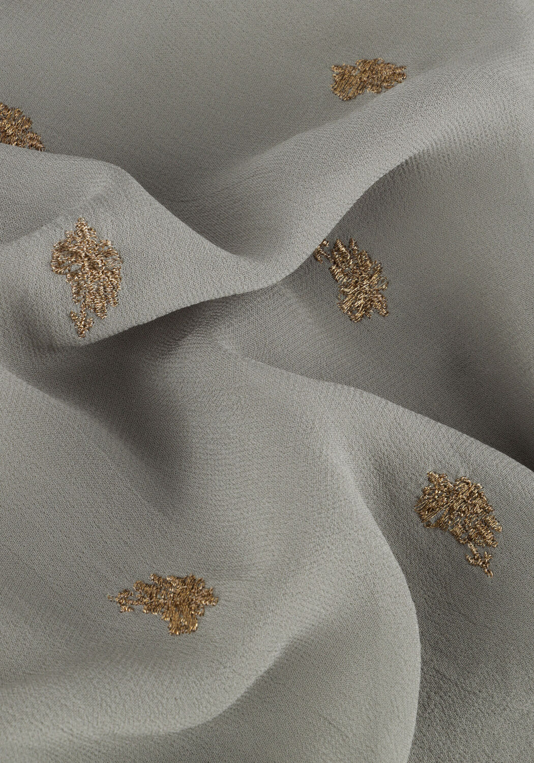 Graue SCOTCH & SODA Blusen EMBROIDERED TOP WITH TIE NECK - large