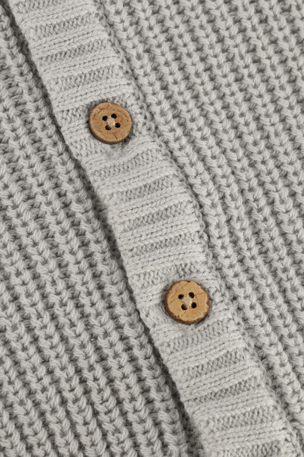 Graue LIL' ATELIER Strickjacke NBNEMLEN LS KNIT CARD - large