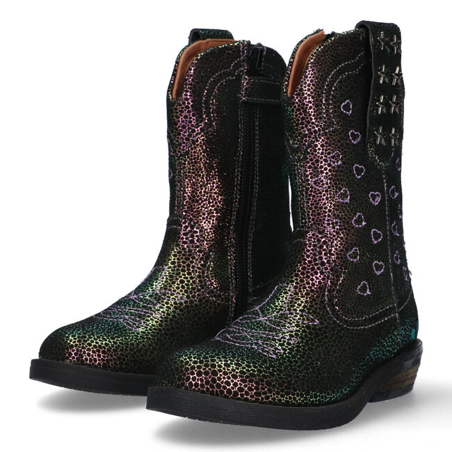 Schwarze BUNNIESJR Cowboystiefel Romee Rodeo - large