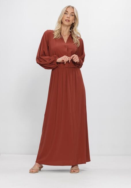 Braune STUDIO ANNELOES Maxikleid MAYSA DRESS - large