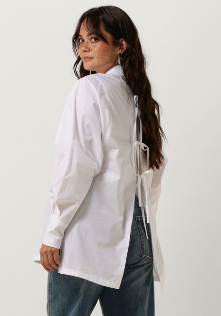 Weiße VANILIA Blusen POPLIN LACES SHIRT - large