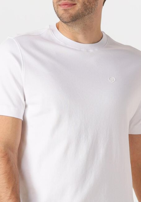 Weiße CAST IRON T-shirt CREWNECK REGULAR FIT INTERLOCK ESSENTIAL - large