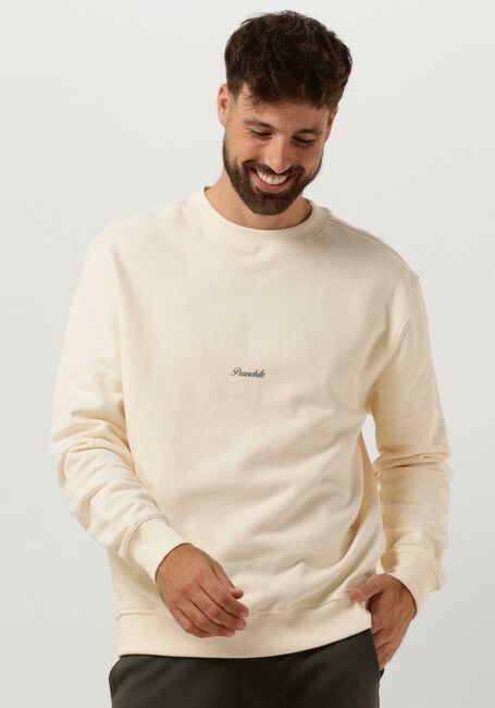 Ecru PUREWHITE Pullover CREWNECK WITH FRONT PRINT AND BACK ARTWORK - large