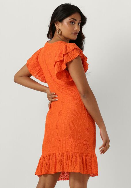 Orangene COLOURFUL REBEL Minikleid ZORAH BRODERIE DRESS - large