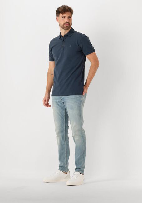 Blaue CAST IRON Polo-Shirt SHORT SLEEVE POLO FINE PIQUE ESSENTIAL - large