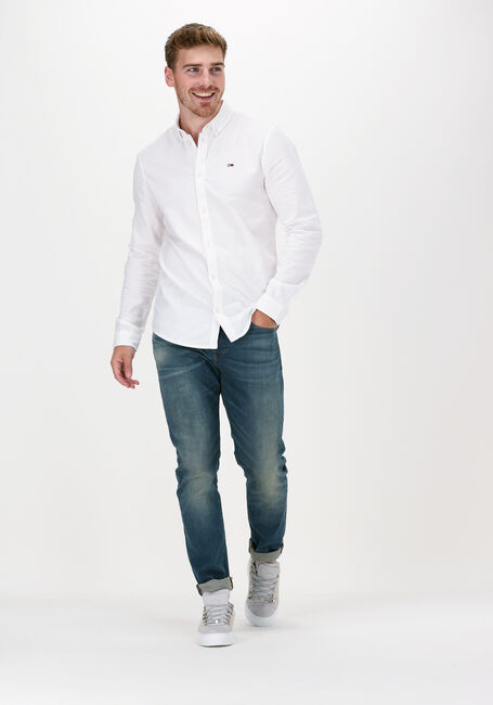 Weiße TOMMY JEANS Casual-Oberhemd TJM SLIM STRETCH OXFORD SHIRT - large