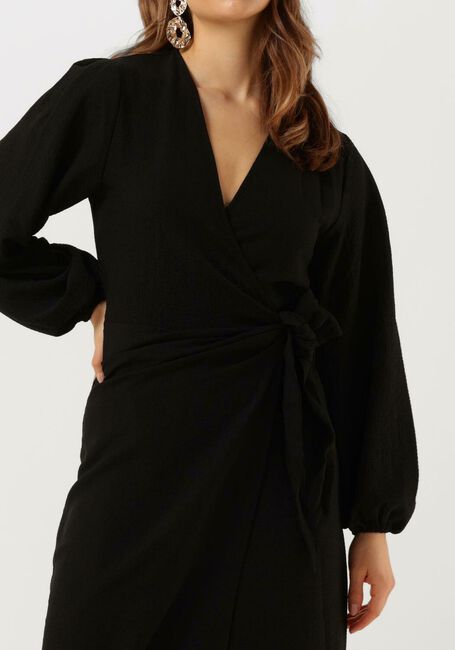 Schwarze NEO NOIR Midikleid ONASSIS SOLID WRAP DRESS - large