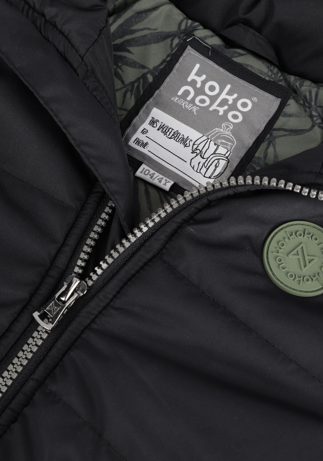 Schwarze KOKO NOKO Wattierte Jack U44883 - large