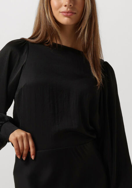 Schwarze SUMMUM Top TOP LONG SLEEVES SILKY TOUCH - large