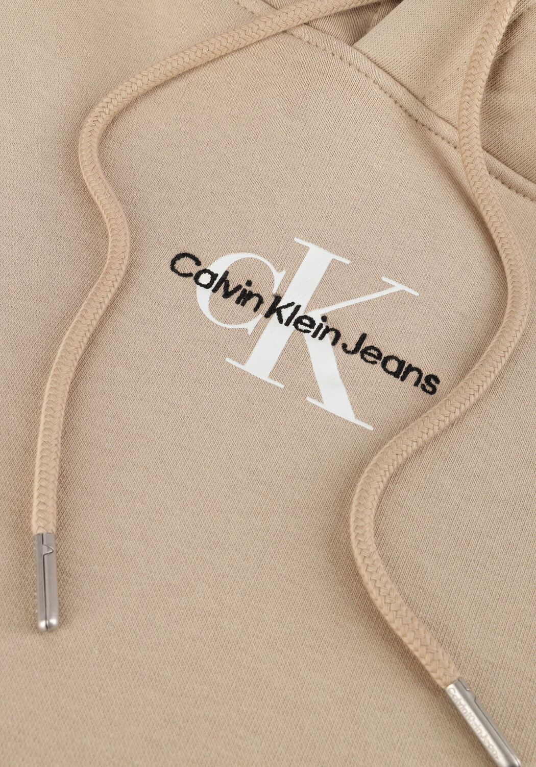 Taupe CALVIN KLEIN Sweatshirt MONOLOGO HOODIE - large