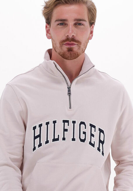 Weiße TOMMY HILFIGER Pullover HILFIGER ARCH CASUAL MOCKNECK - large