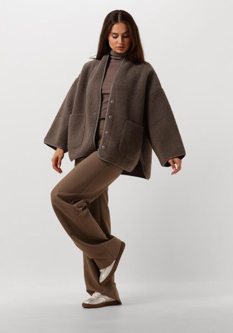 Braune KNIT-TED Teddy-Jacke JOKO - large