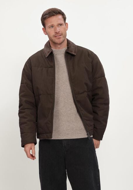 Braune SELECTED MEN Wattierte Jack SLMGRANT FILLED CANVAS JKT - large