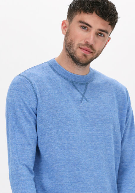 Blaue SCOTCH & SODA Pullover LIGHTWEIGHT LINEN-BLEND MELANGE CREWNECK PULLOVER - large