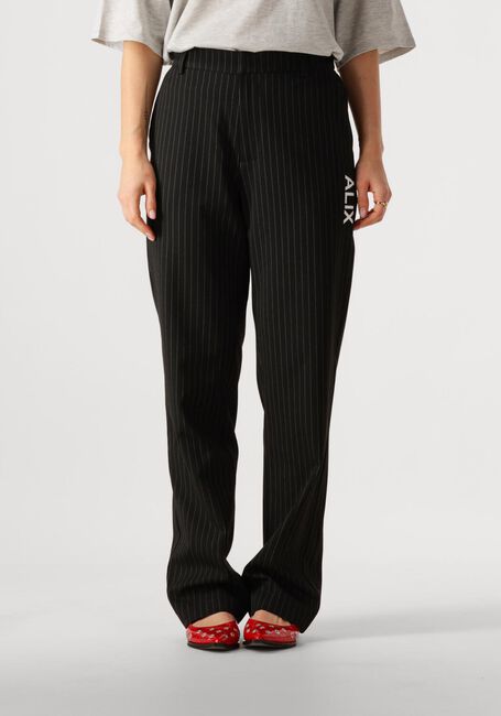 Schwarze ALIX THE LABEL Hose LADIES WOVEN RELAXED MIXED SUIT PANTS - large