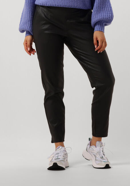 Schwarze OBJECT Hose OBJBELLE LISA COATED PANT NOOS - large