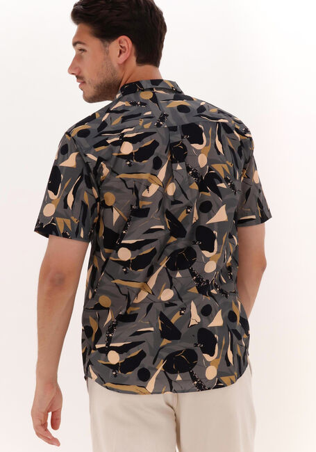 Graue ANERKJENDT Casual-Oberhemd AKLEO POPLIN AOP SHIRT - large